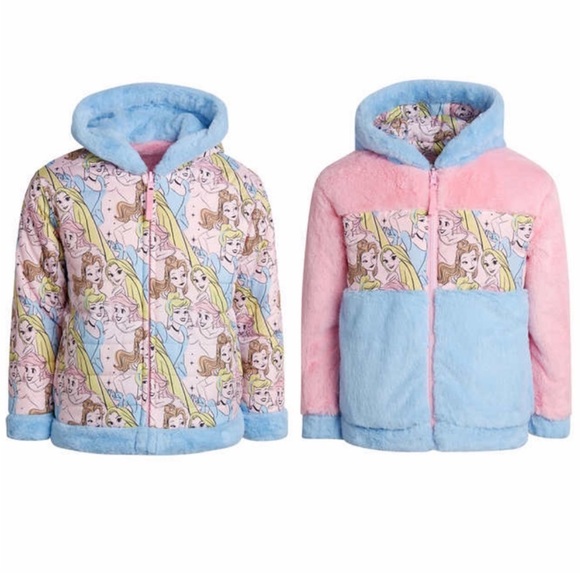 Disney Princess Kids Reversible Jacket for Girls size